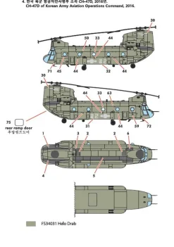 Academy 1/144 Boeing CH-47D/F/J/HC Mk 1 Chinook 4 Nations