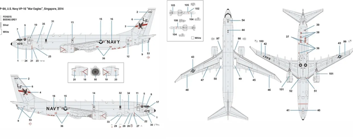 Academy 1/144 Boeing P-8A Poseidon