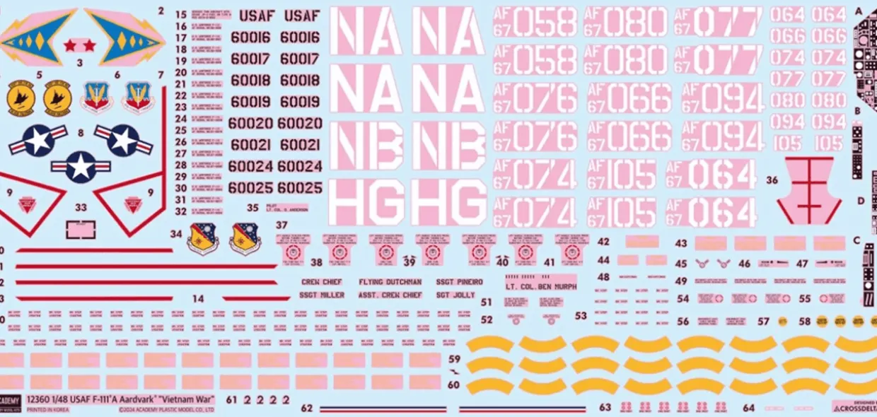 Academy 1/48 General Dynamics F-111A Aardvark USAF