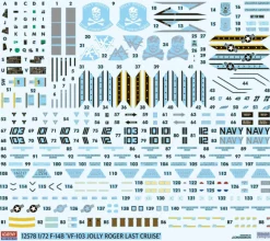 Academy 1/72 Grumman F-14B Tomcat VF-103 Jolly Rogers Last Cruise