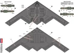 Academy 1/144 Northrop B-2A Spirit - USAF