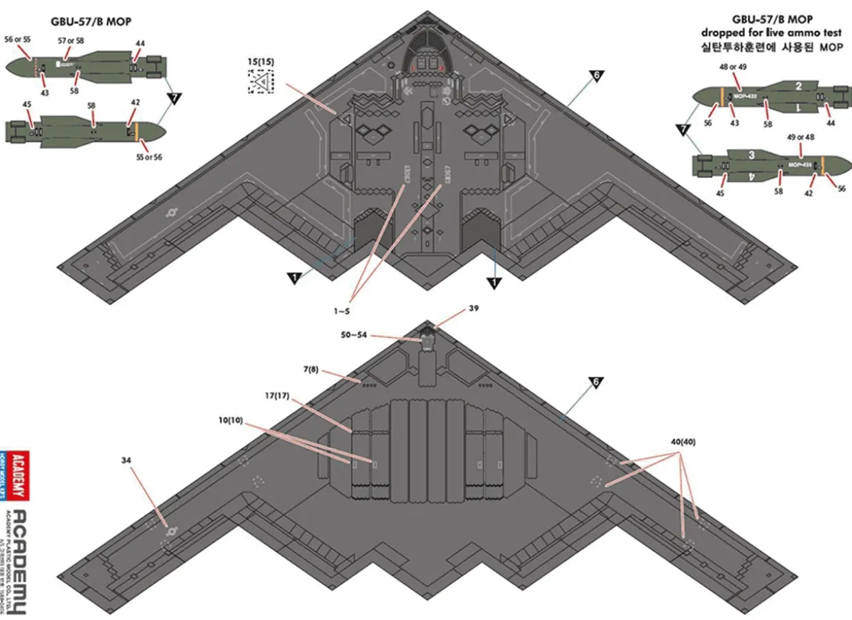 Academy 1/144 Northrop B-2A Spirit - USAF