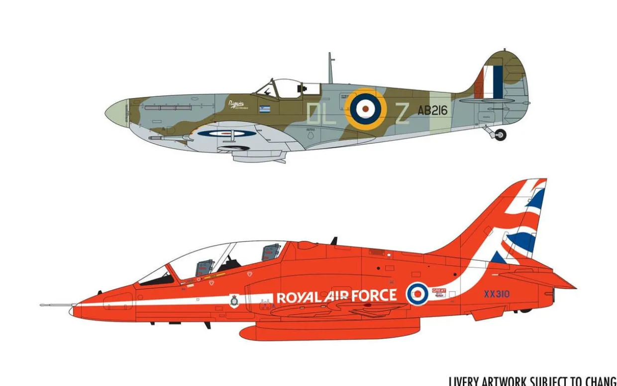 Airfix 1/72 Best of British - Spitfire and Hawk Gift Set