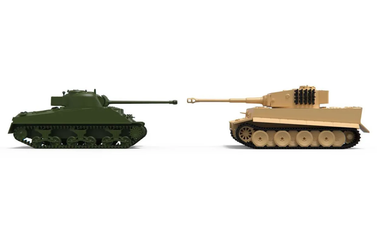 Airfix 1/72 Classic Conflict Tiger I vs Sherman Firefly Gift Set