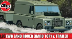 Airfix 1/76 Land Rover LWB Hard Top with Trailer