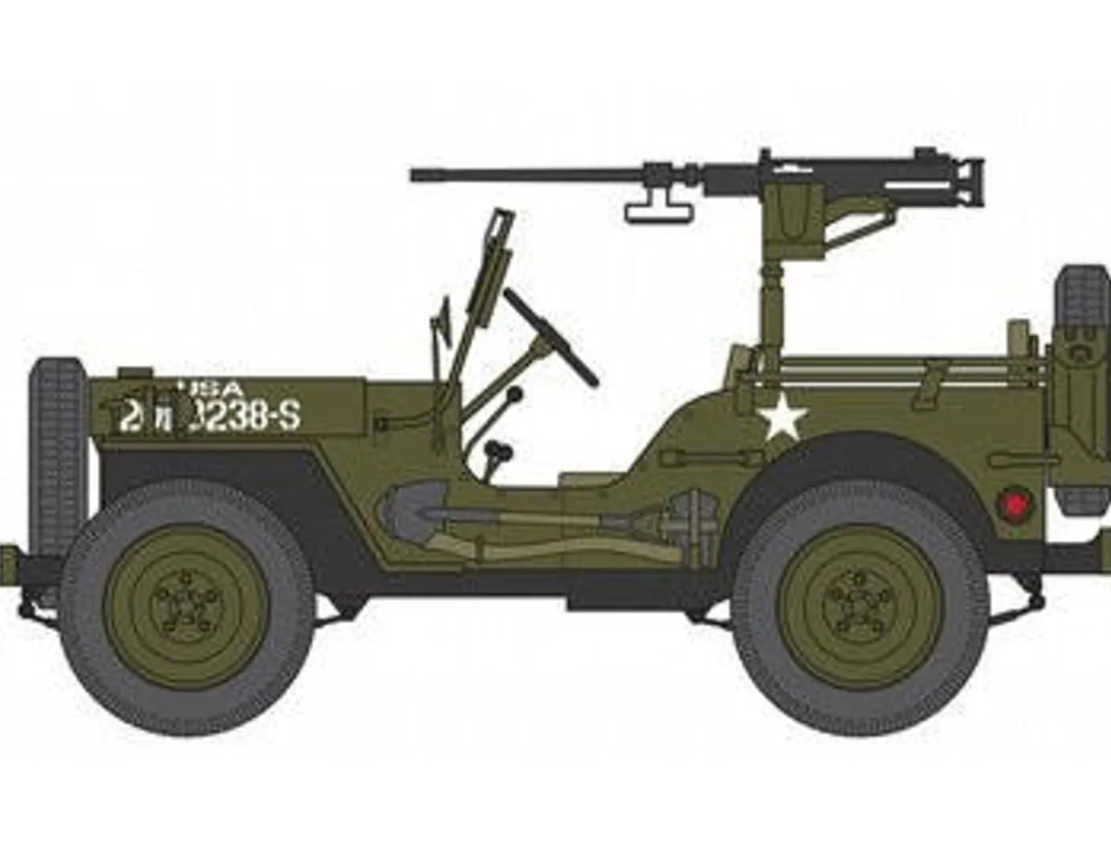 Airfix 1/72 Willys British Airborne Jeep