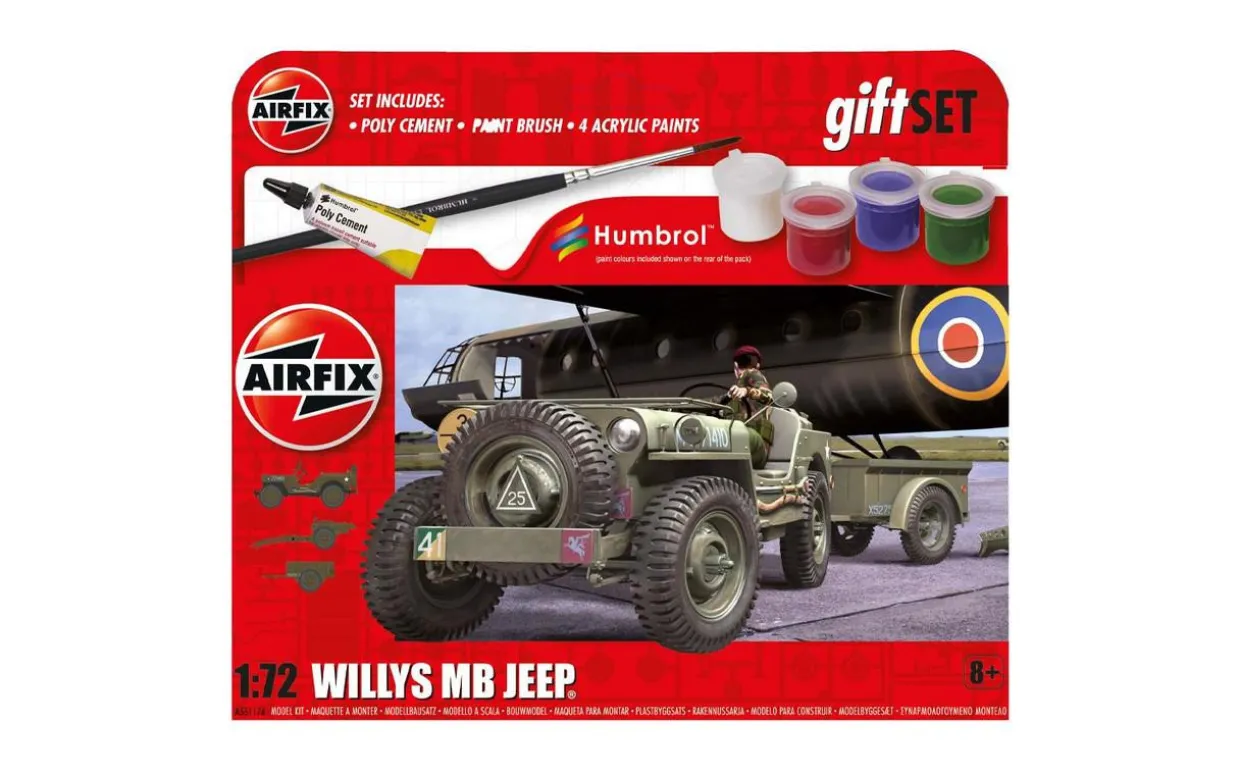 Airfix 1/72 Willys MB Jeep Starter Set