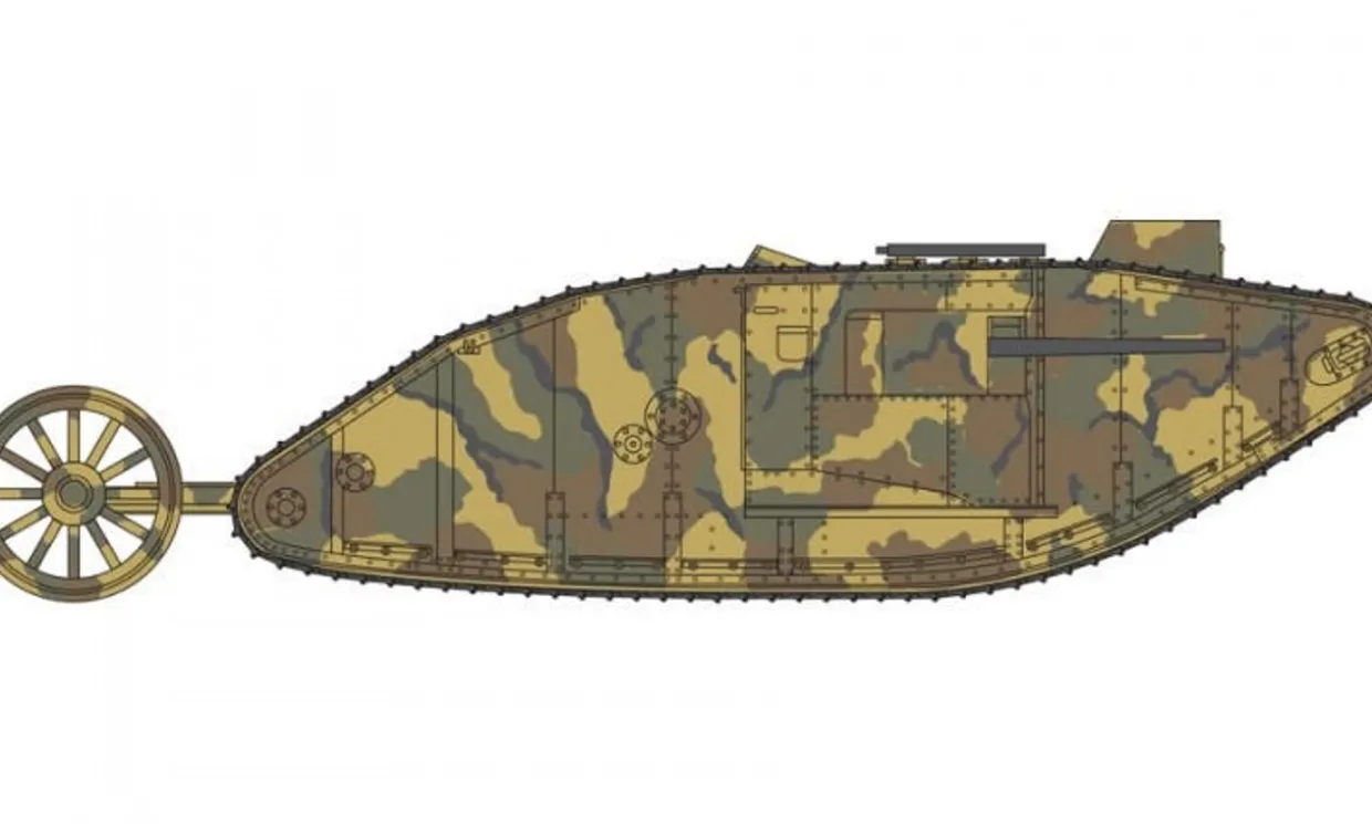 Airfix 1/76 WWI Male Tank