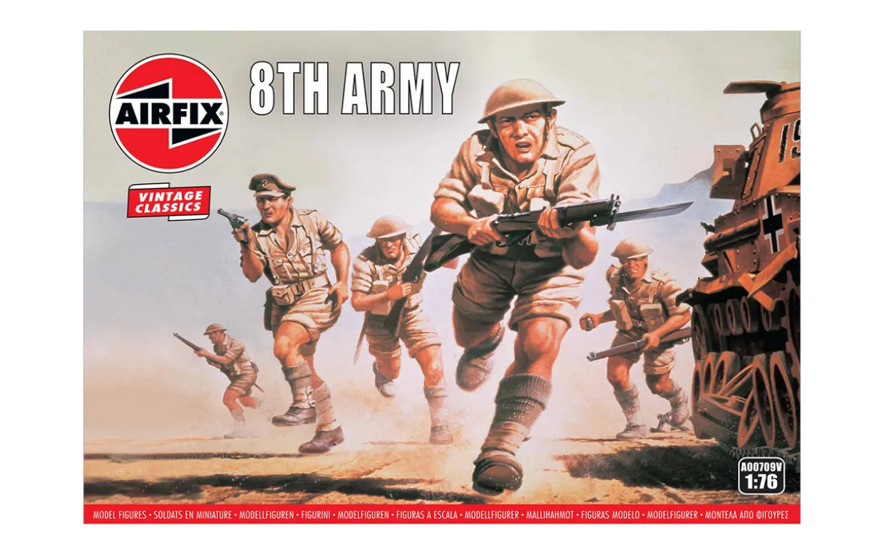 Airfix 1/76 WWII British 8th Army Figure Set