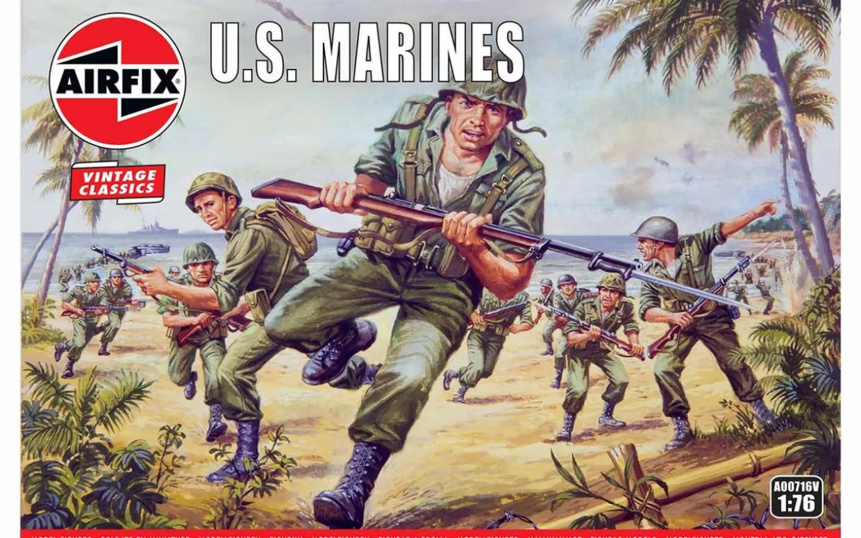 Airfix 1/76 WWII US Marines Figure Set