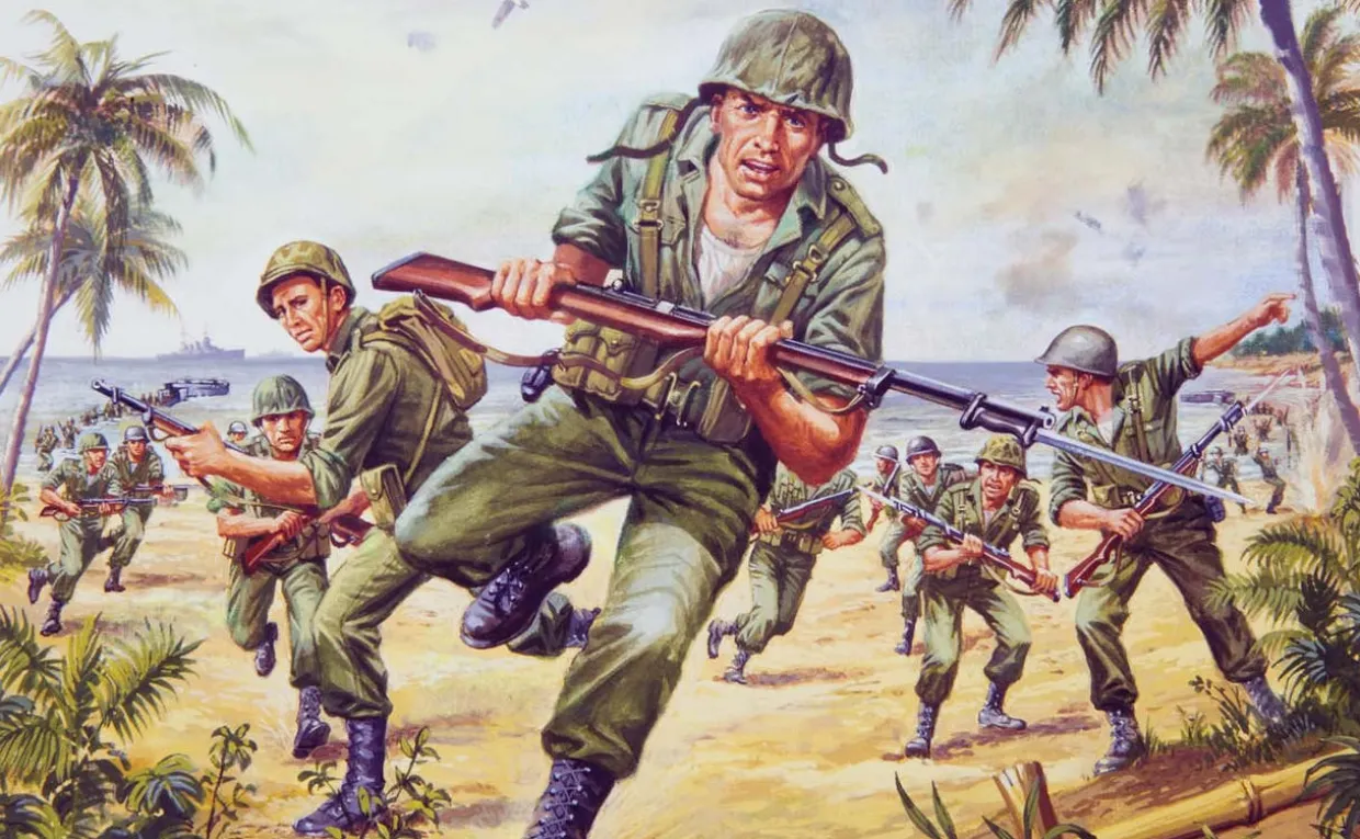 Airfix 1/76 WWII US Marines Figure Set