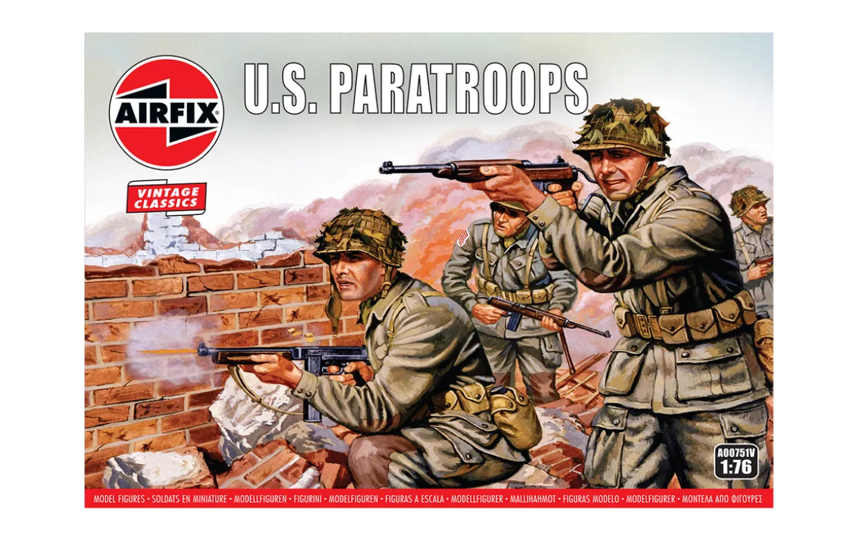 Airfix 1/76 WWII US Paratroops Figure Set