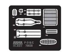 Arma Hobby 1/72 North American P-51B/C Mustang Expert Set Model Kit