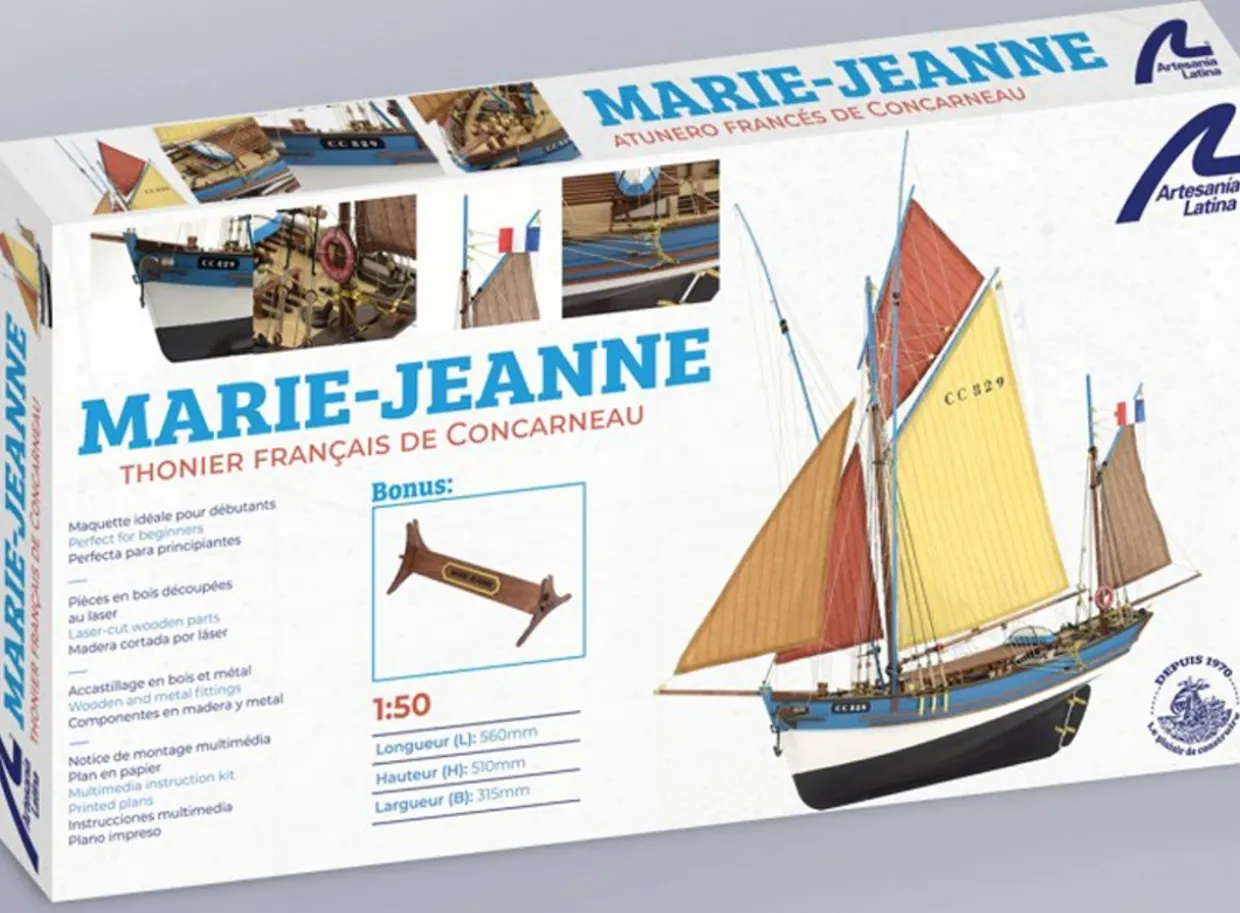 Artesania Latina 1/50 Marie Jeanne Wooden Ship Model Kit