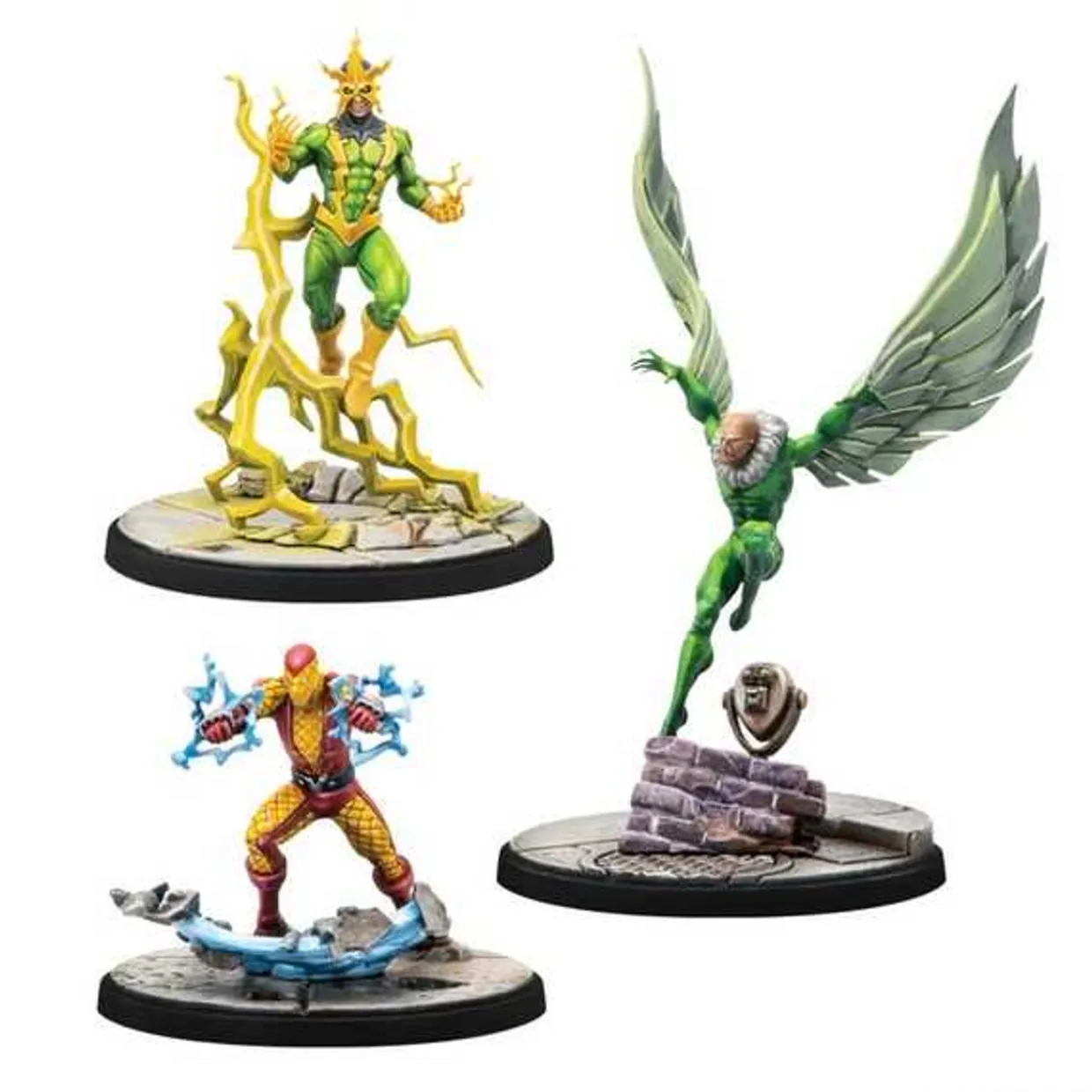 Atomic Mass Games Marvel Crisis Protocol: 156 Electro & Sandman & Shocker & Vulture