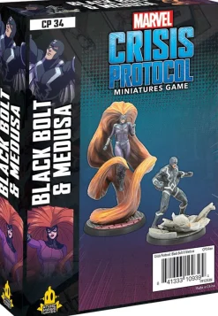 Atomic Mass Games Marvel Crisis Protocol: 034 Black Bolt and Medusa