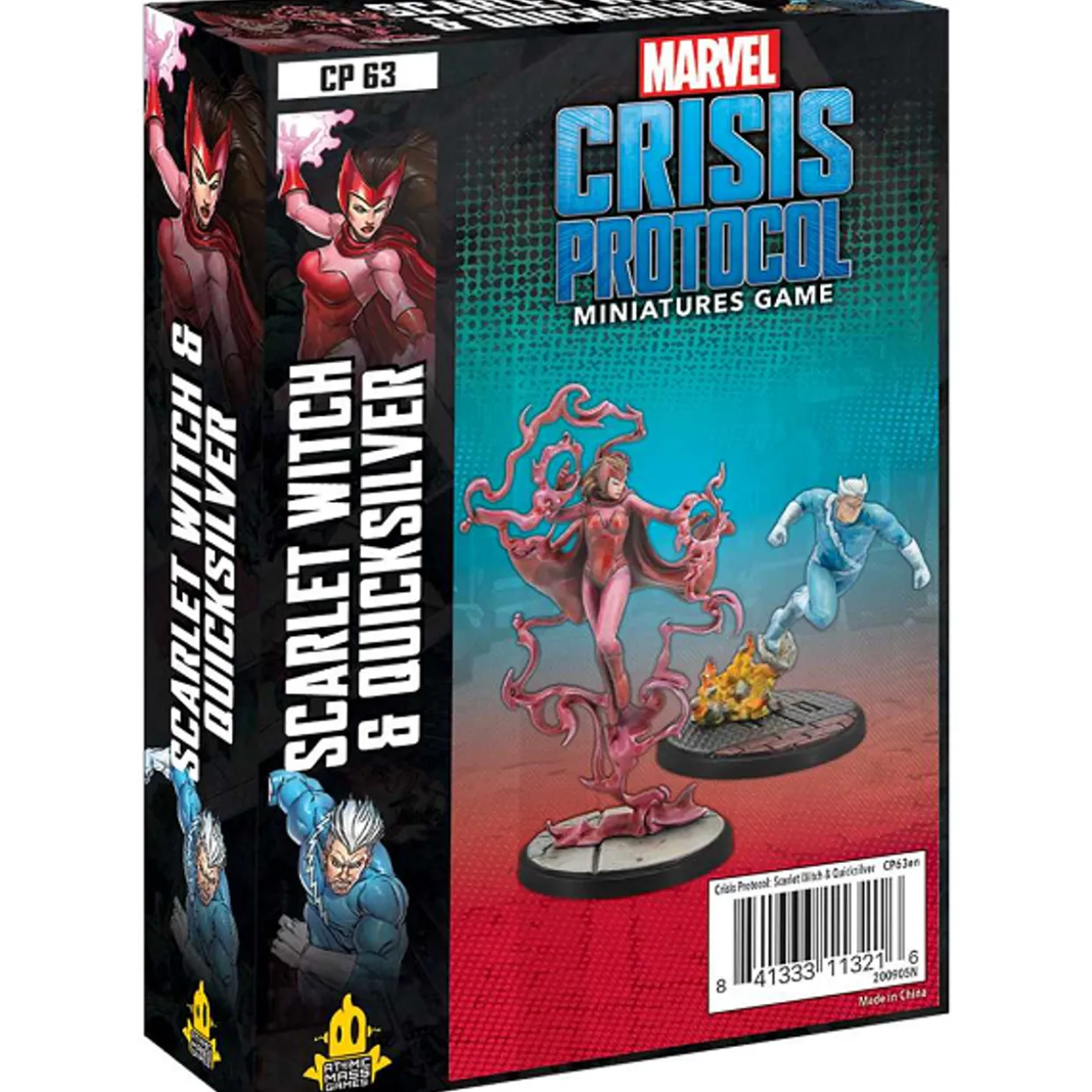 Atomic Mass Games Marvel Crisis Protocol: 063 Scarlet Witch and Quicksilver