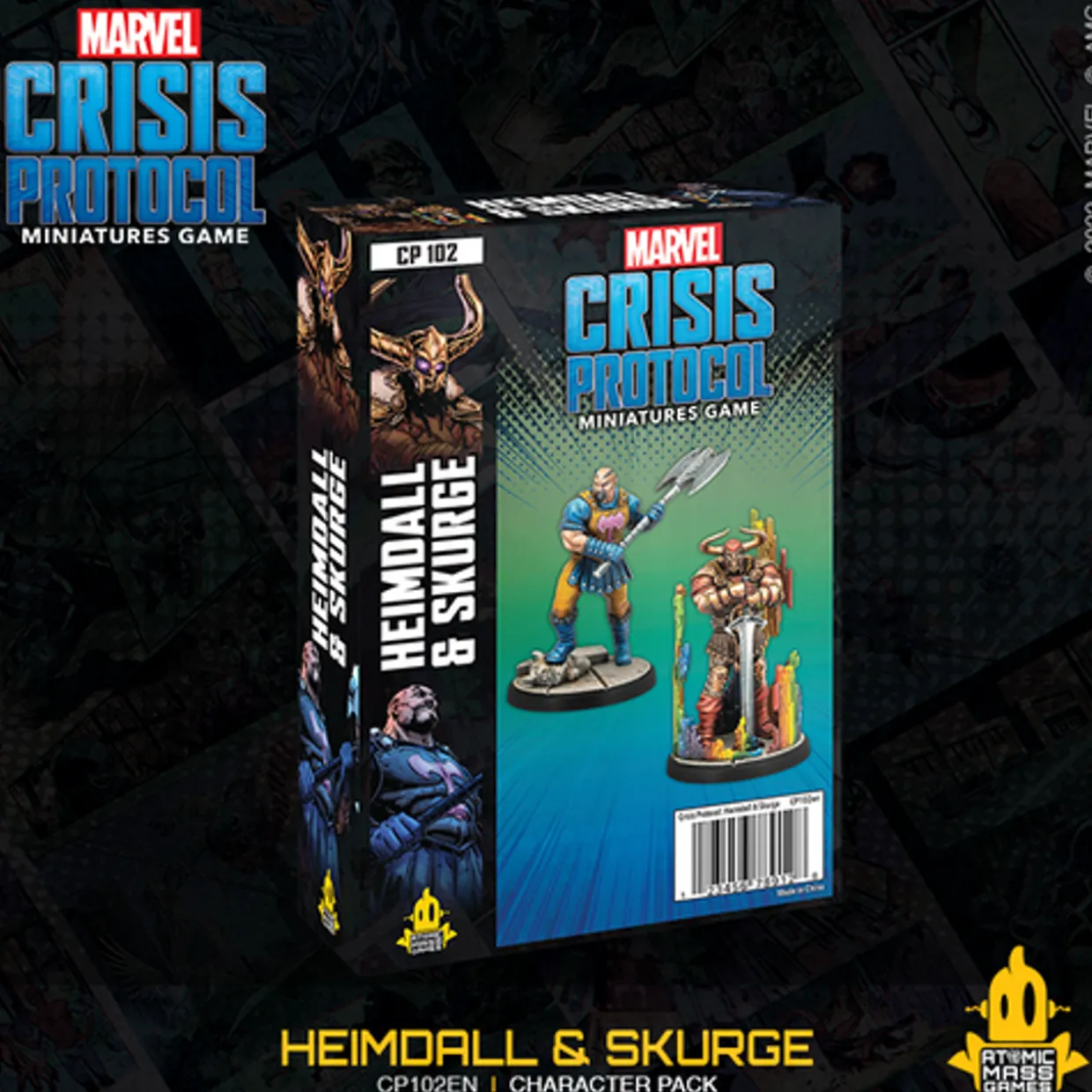 Atomic Mass Games Marvel Crisis Protocol: 102 Heimdall & Skurge