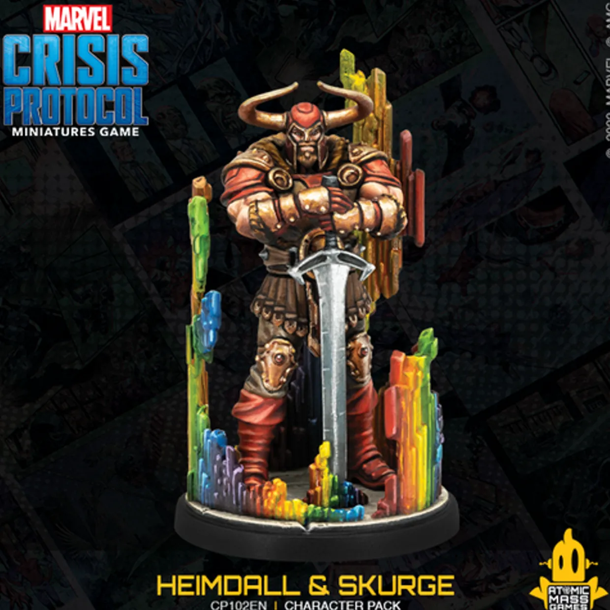 Atomic Mass Games Marvel Crisis Protocol: 102 Heimdall & Skurge