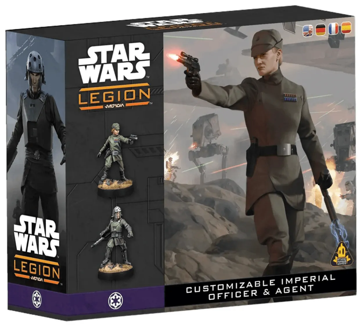 Atomic Mass Games Star Wars Legion - Galactic Empire - Commander Expansion - Customisable Imperial Officer & Agent