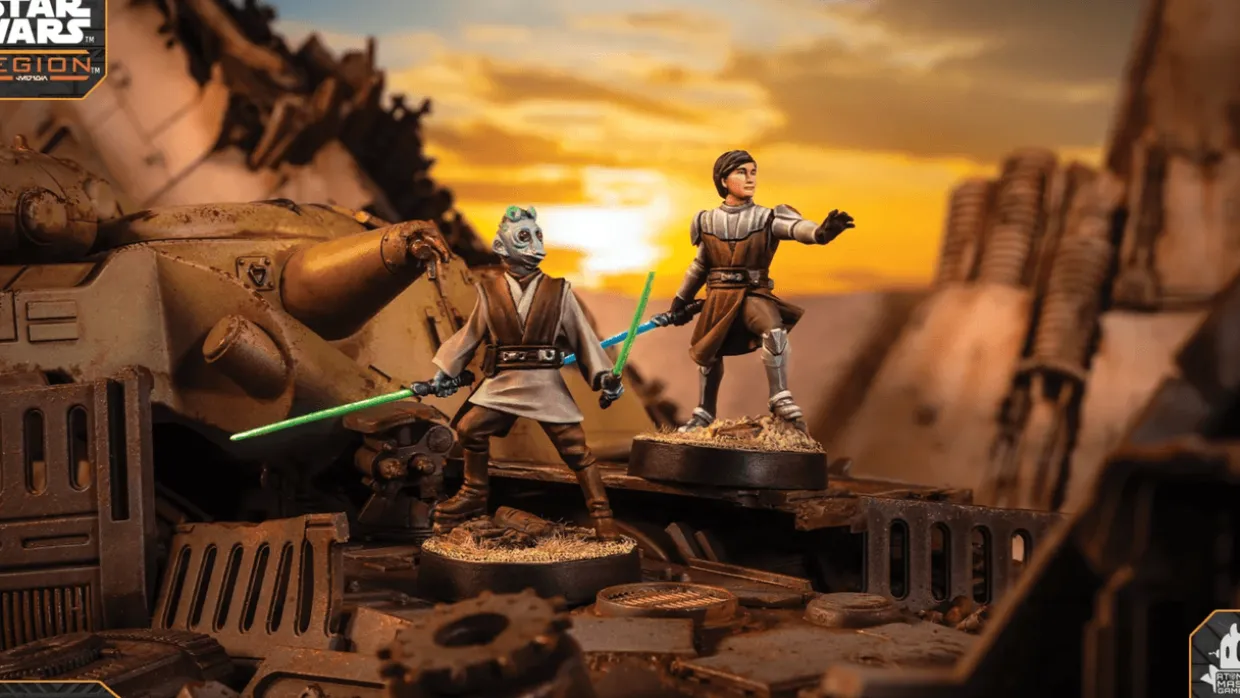 Atomic Mass Games Star Wars Legion - Galactic Republic - Commander Expansion - Customisable Jedi General & Knight