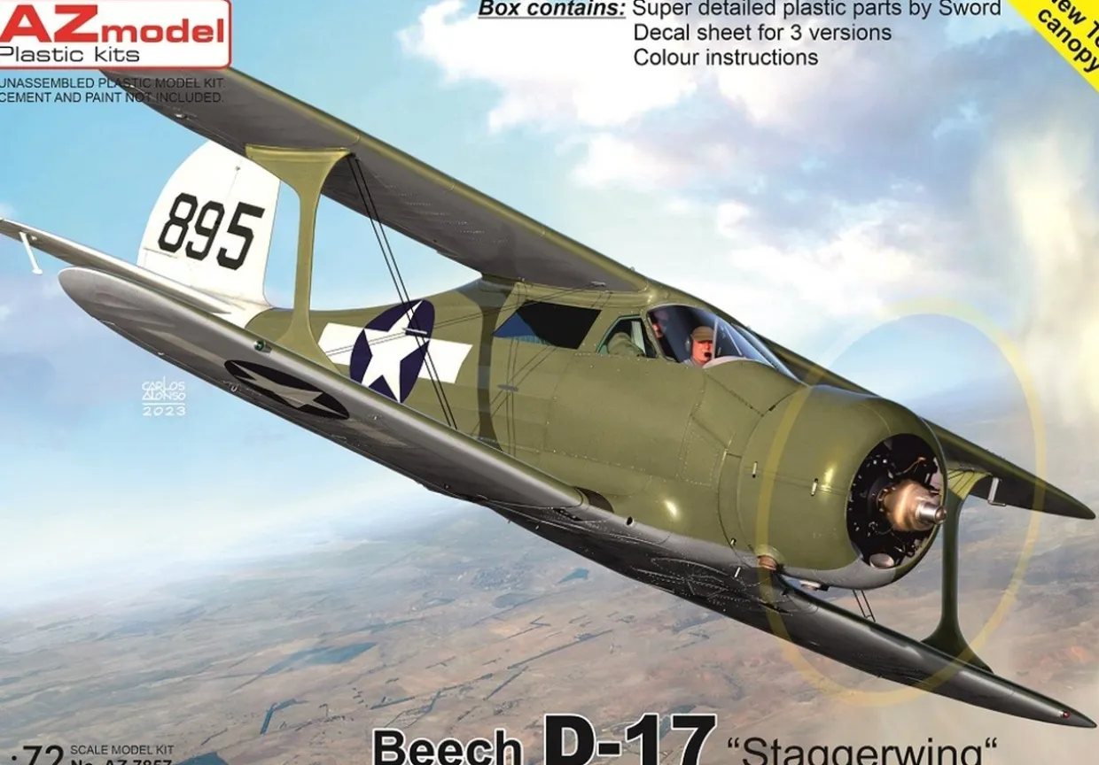 AZ Model 1/72 Beechcraft Beech D-17 Staggerwing