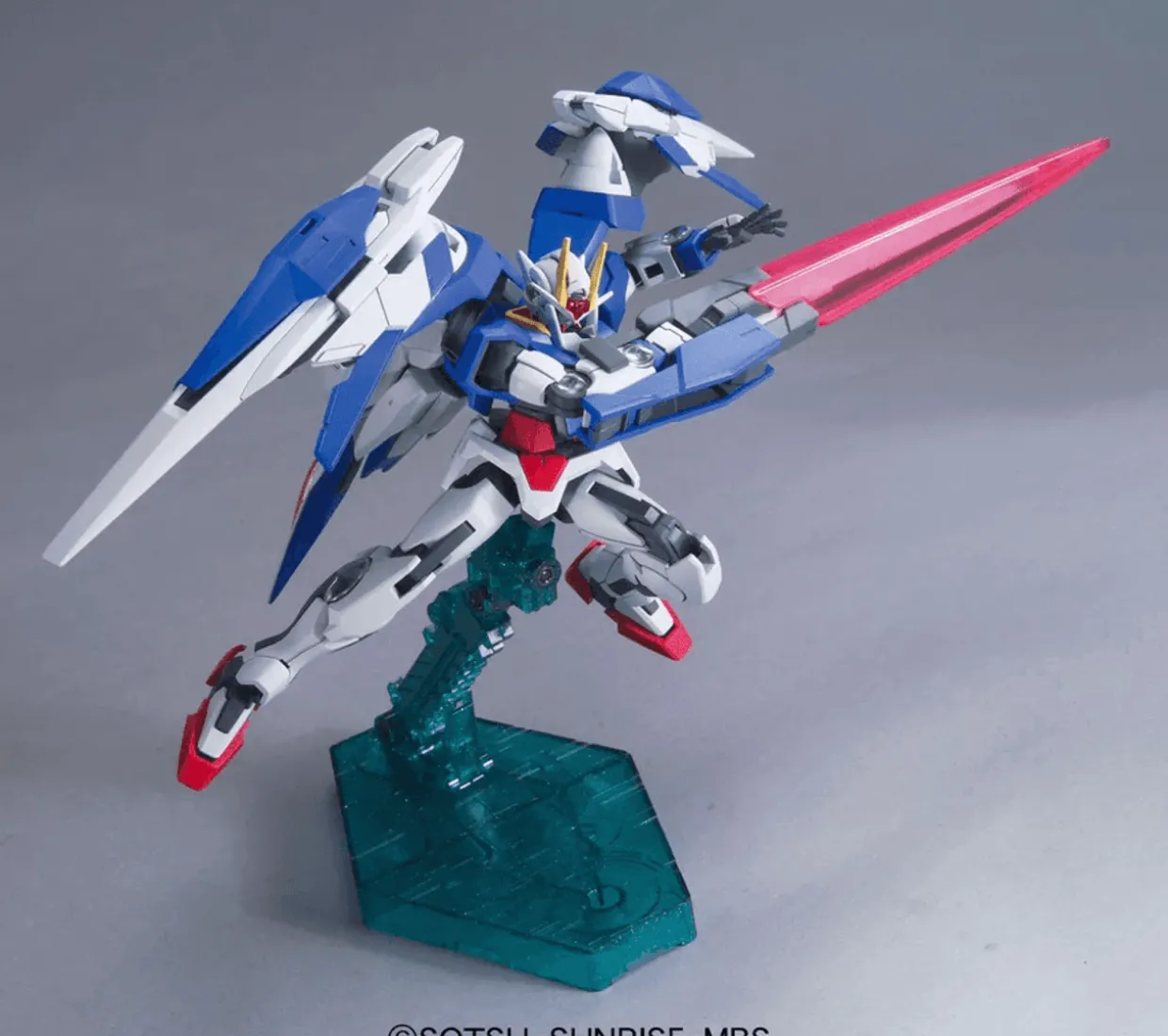 Bandai Gundam High Grade (HG) 1/144 GN-0000+GNR-010 00 Raiser+GN Sword III