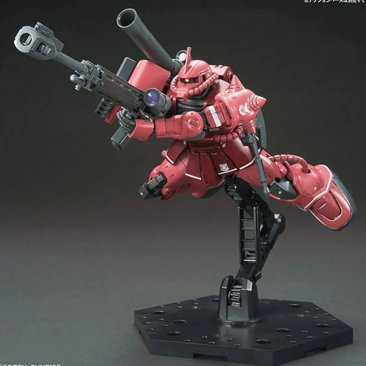 Bandai Gundam High Grade (HG) 1/144 MS-06S Zaku II Char Aznable (Red Comet)