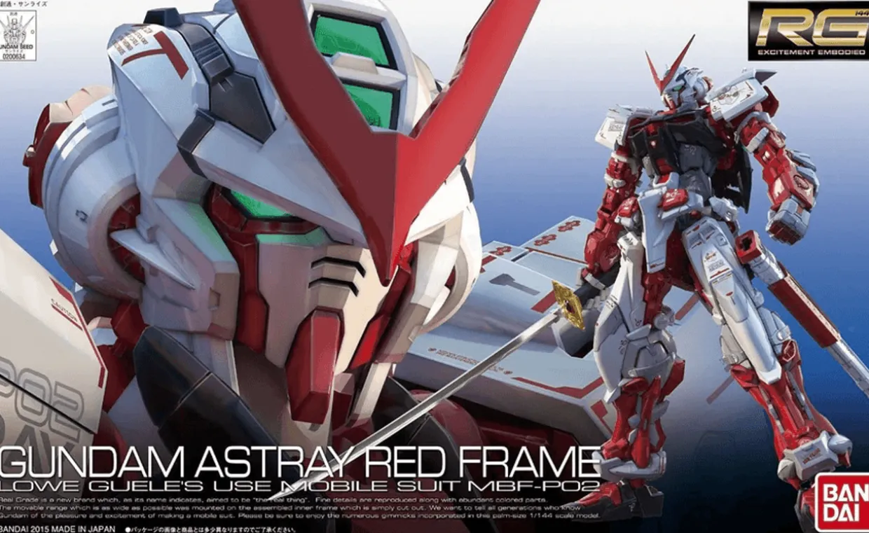Bandai Gundam Real Grade (RG) 1/144 MBF-P02 Gundam Astray Red Frame