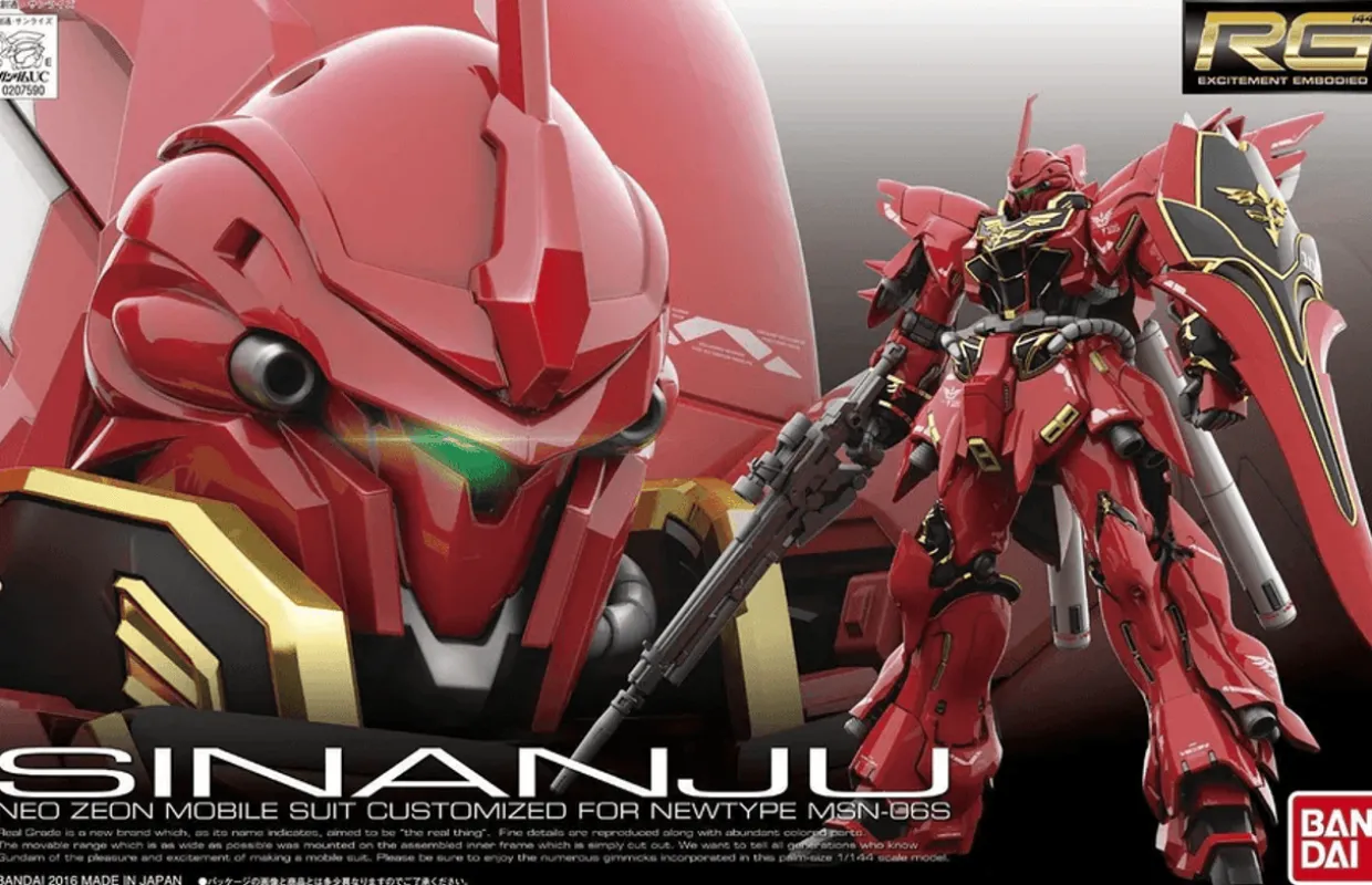 Bandai Gundam Real Grade (RG) 1/144 MSN-06S Sinanju