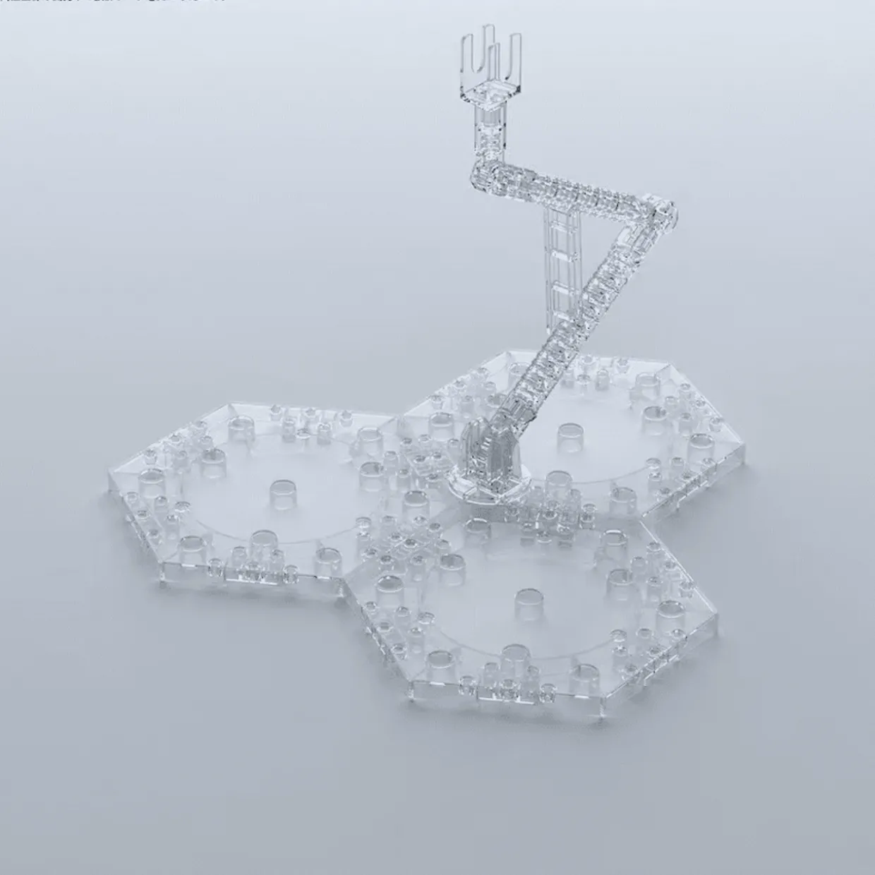 Bandai Gundam Stand - Action Base 4 - Clear