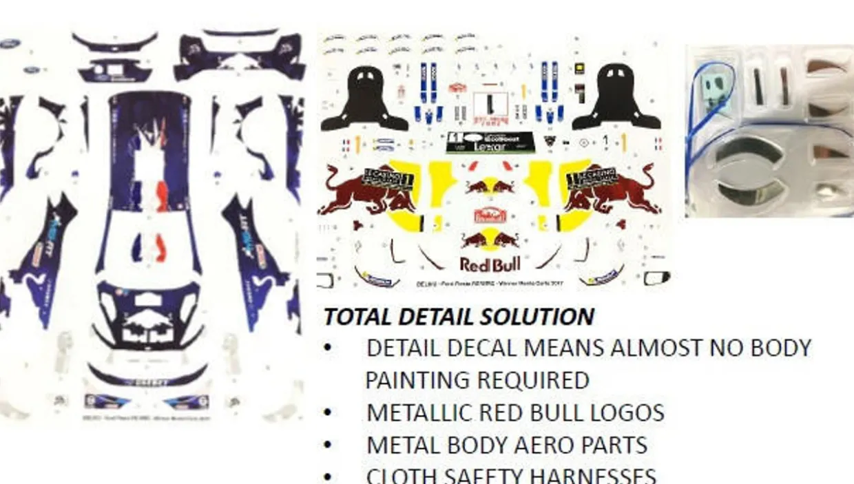 Belkits 1/24 Ford Fiesta WRC 17 Red Bull