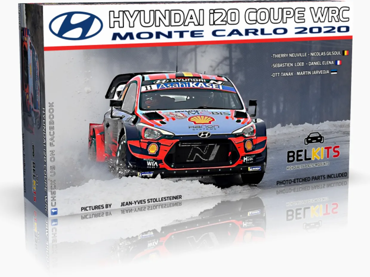 Belkits 1/24 Hyundai i20 Coupe WRC Monte Carlo 2020