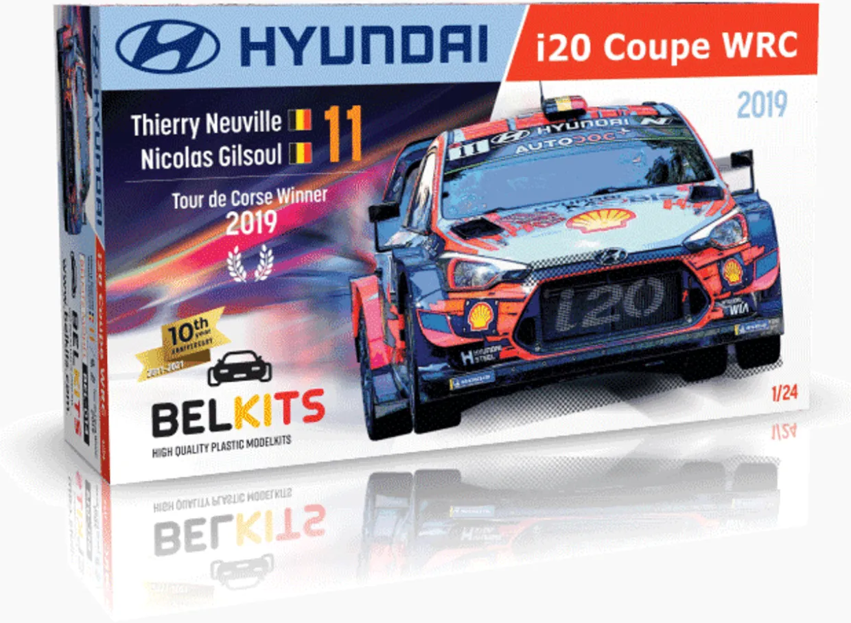 Belkits 1/24 Hyundai i20 Coupe WRC Tour de Corse 2019