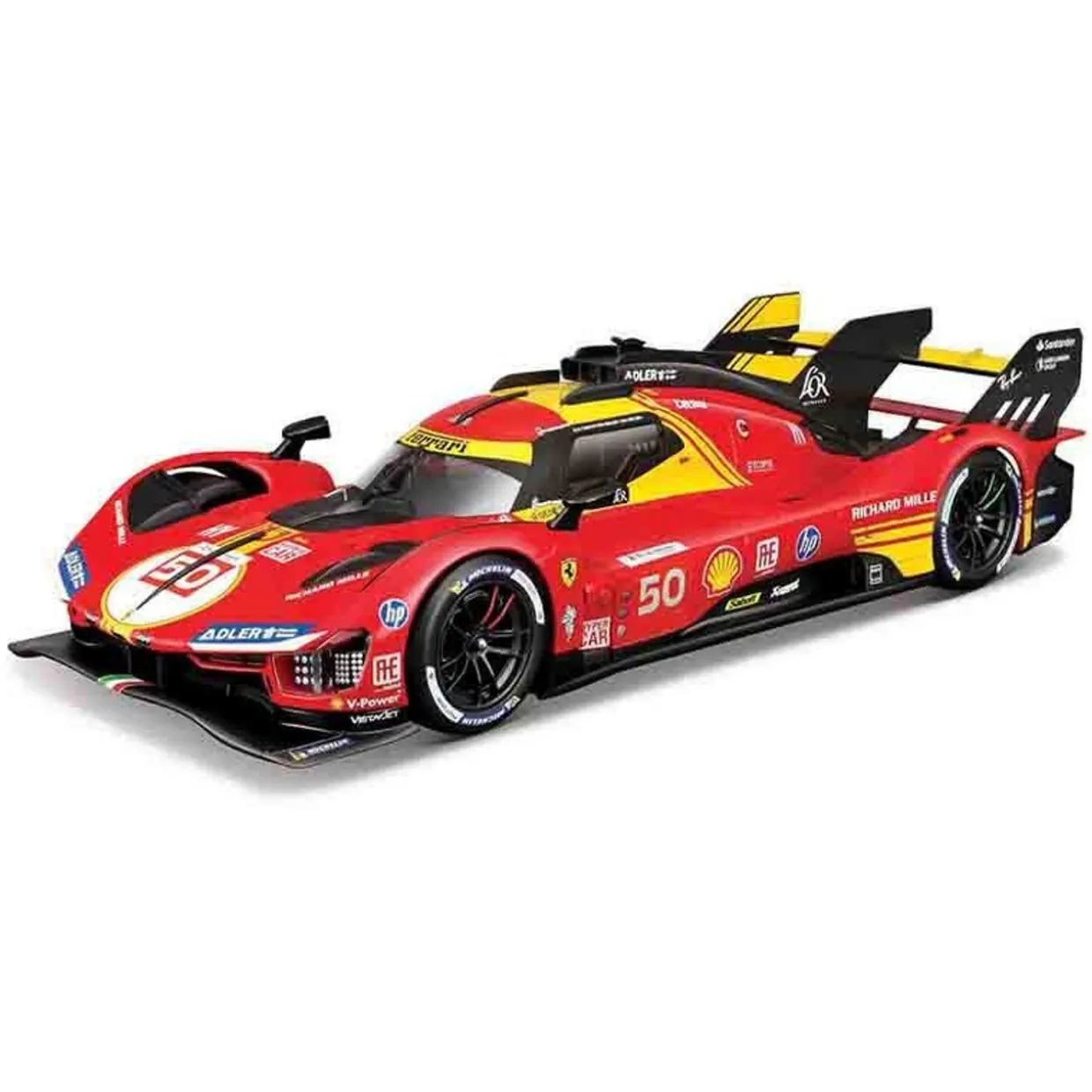 Burago 1/18 Ferrari Racing 499P Le Mans Hypercar 2024 AF Corse #50 Deluxe Hard Case