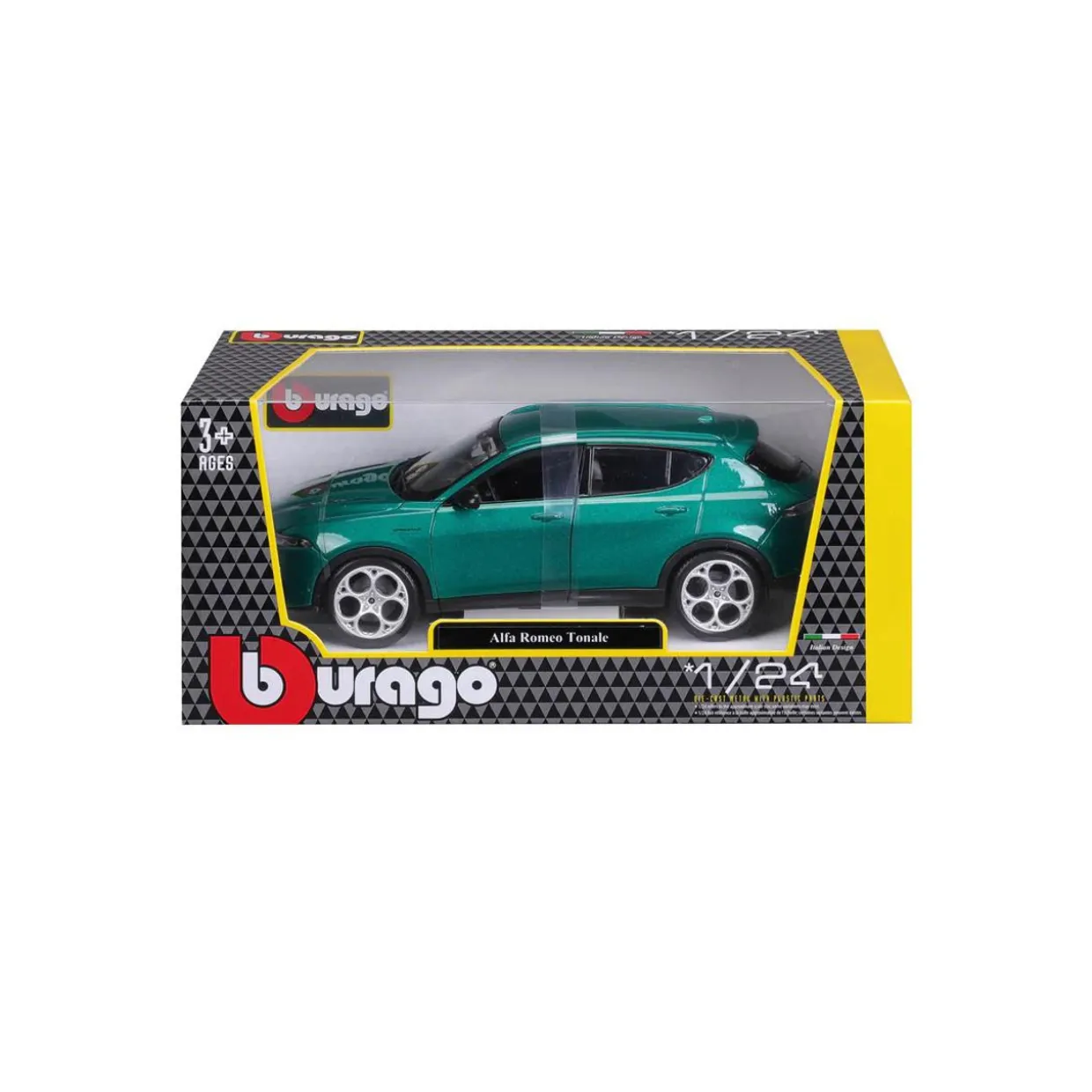 Burago 1/24 Alfa Romeo Tonale Green Diecast Model