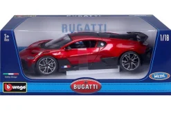 Burago 1/18 Bugatti Divo Red Diecast Model