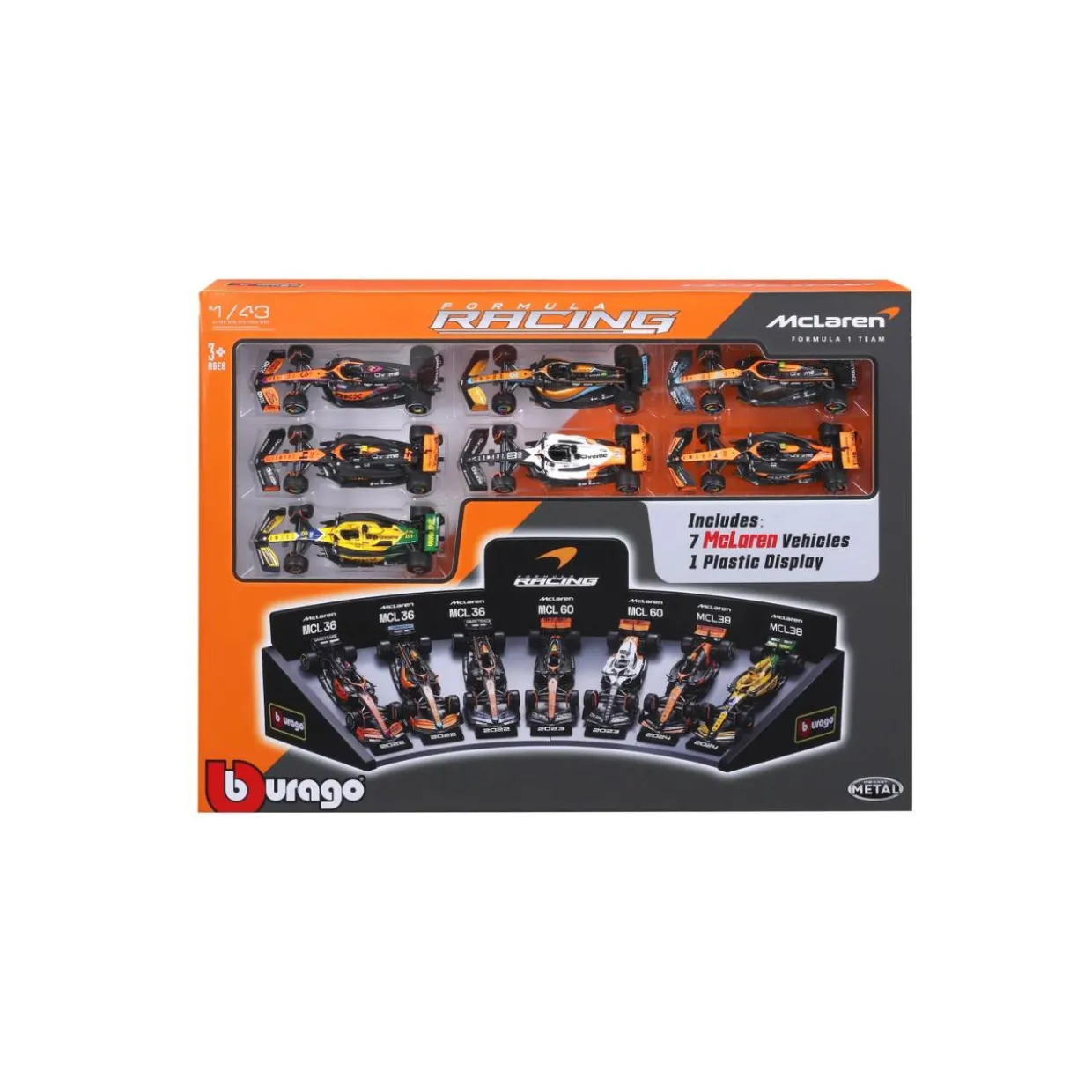 Burago 1/43 F1 McLaren Deluxe Gift Set
