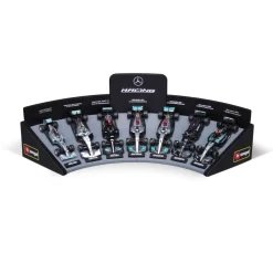 Burago 1/43 F1 Mercedes AMG Deluxe Gift Set