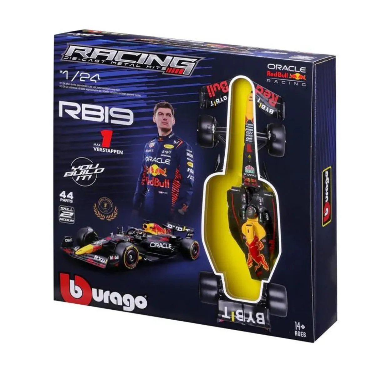 Burago 1/24 F1 Red Bull Racing RB19 2023 Verstappen Diecast Model Kit