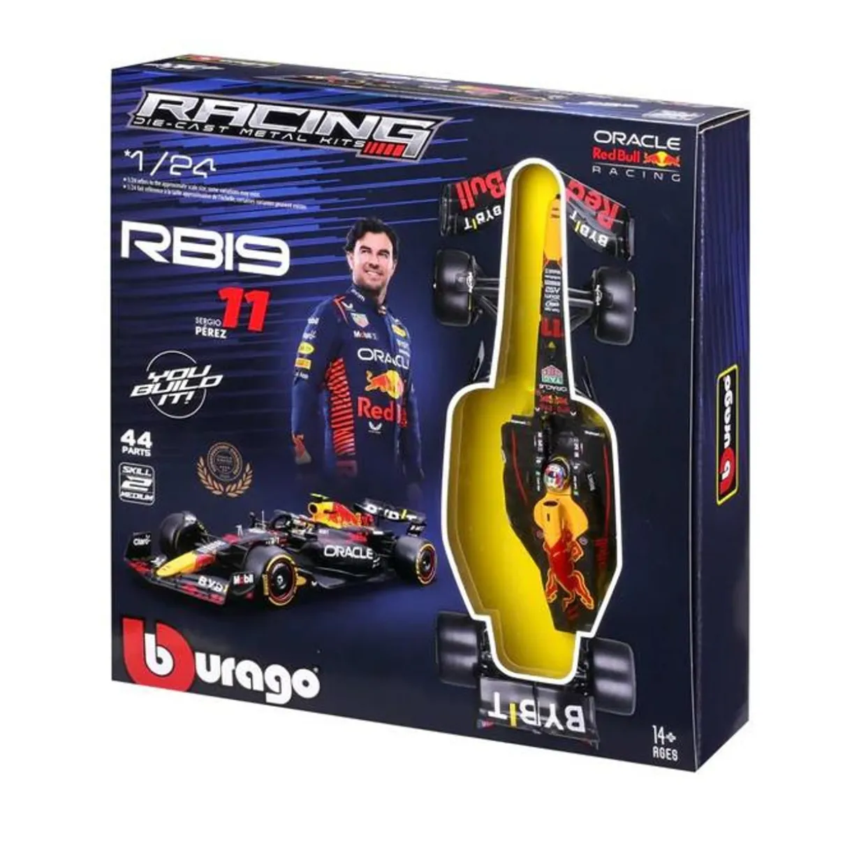 Burago 1/24 F1 Red Bull Racing RB19 2023 Perez Diecast Model Kit