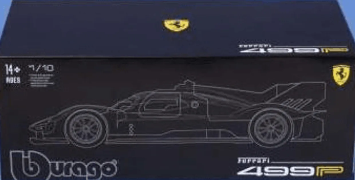 Burago 1/18 Ferrari Racing 499P Le Mans Hypercar 2024 AF Corse #83 Deluxe Hard Case