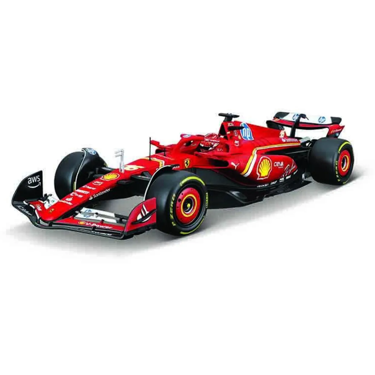 Burago 1/18 Ferrari SF-24 2024 #16 Charles Leclerc Diecast Model