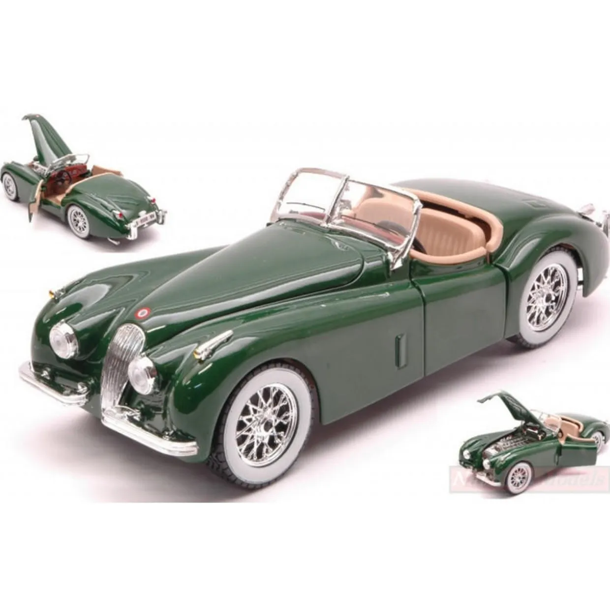 Burago 1/24 Jaguar XK120 Roadster Diecast Model