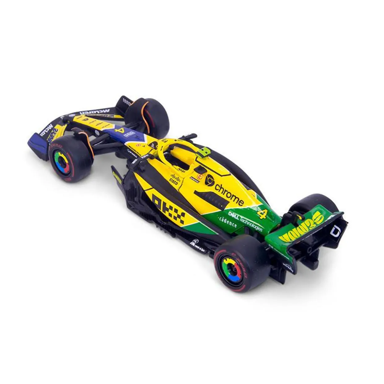 Burago 1/43 McLaren MCL38 Senna Livery F1 2024 #4 Lando Norris