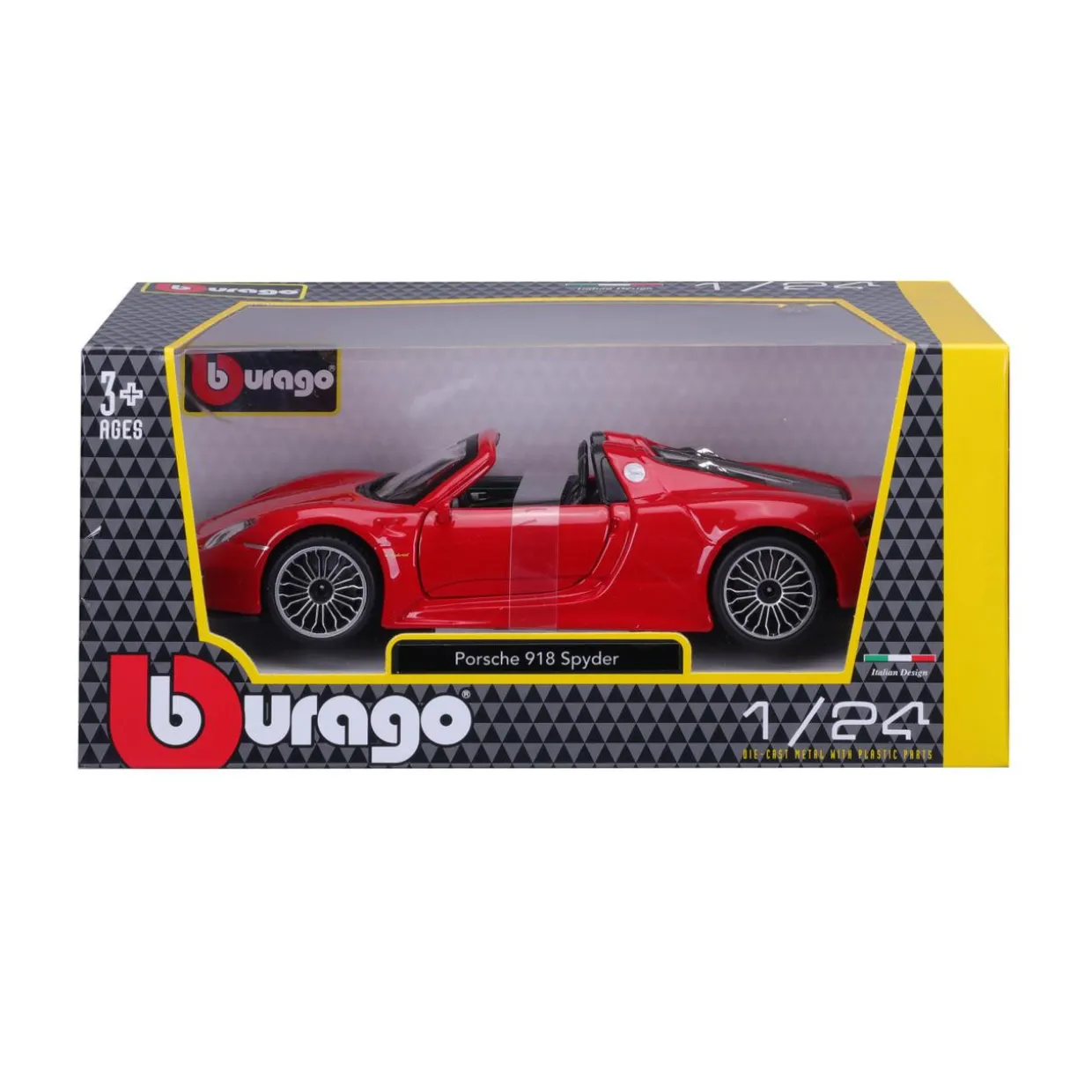 Burago 1/24 Porsche 918 Spyder Diecast Model