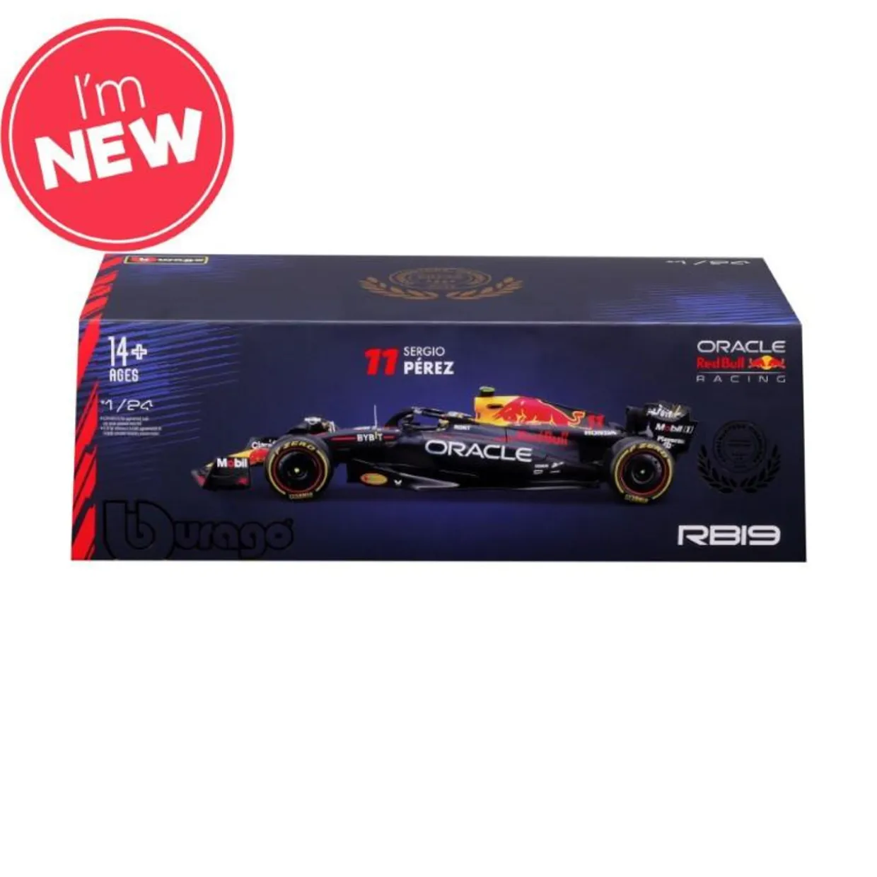 Burago 1/24 Red Bull Racing RB19 2023 #11 Perez Diecast Model