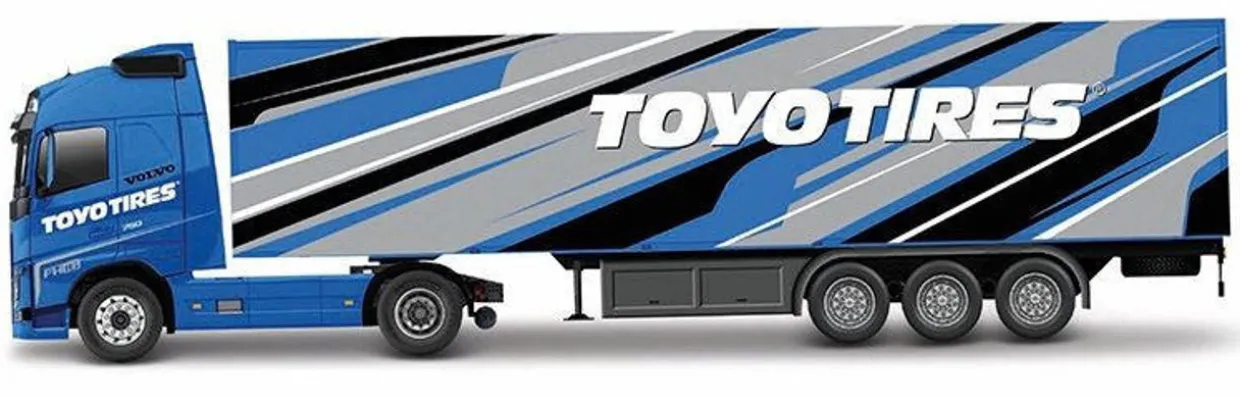 Burago 1/43 Volvo FH16 Globetrotter 750 XXL Toyo Tires