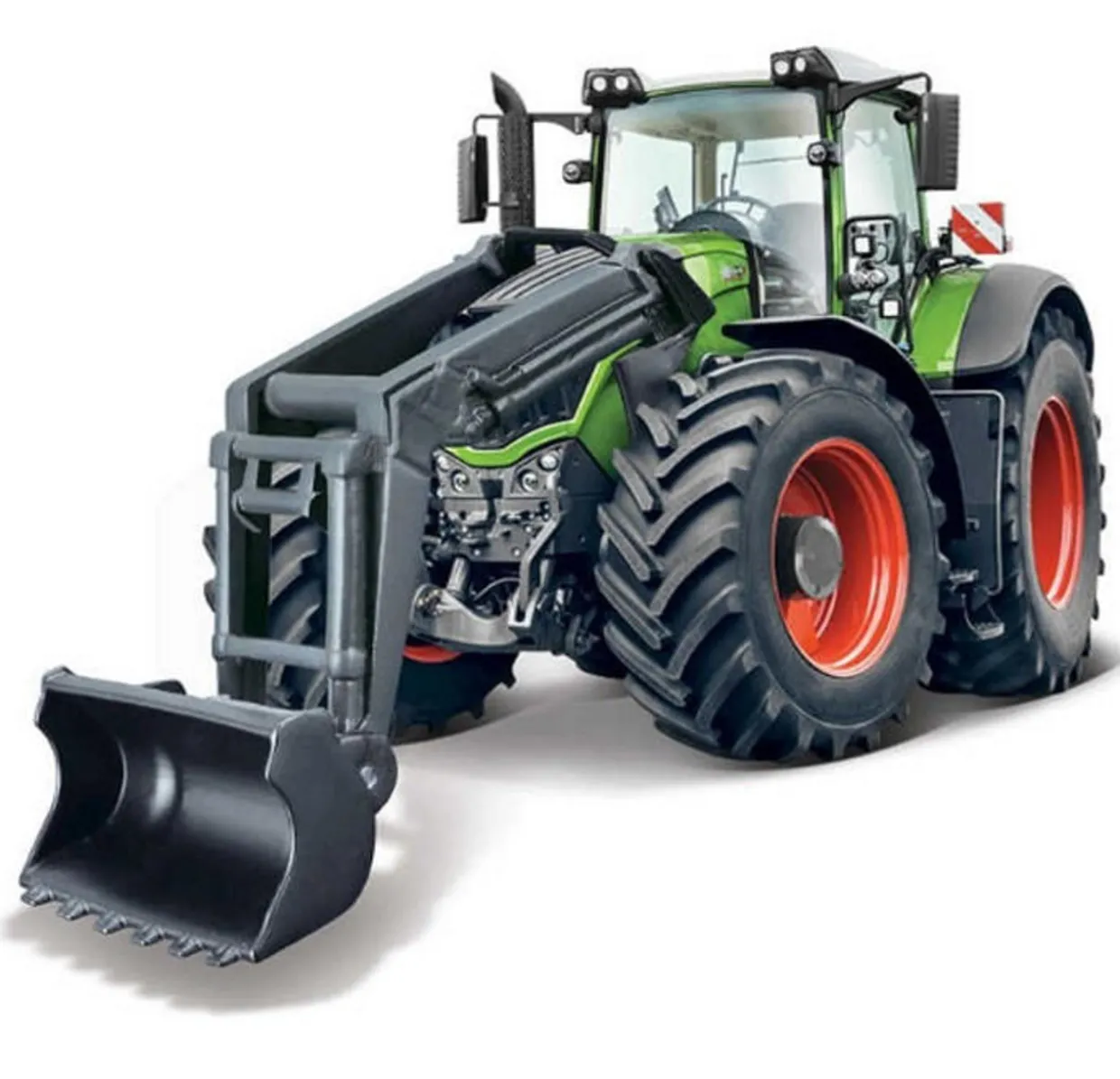 Burago Fendt 1000 Vario With Front Loader Diecast Model