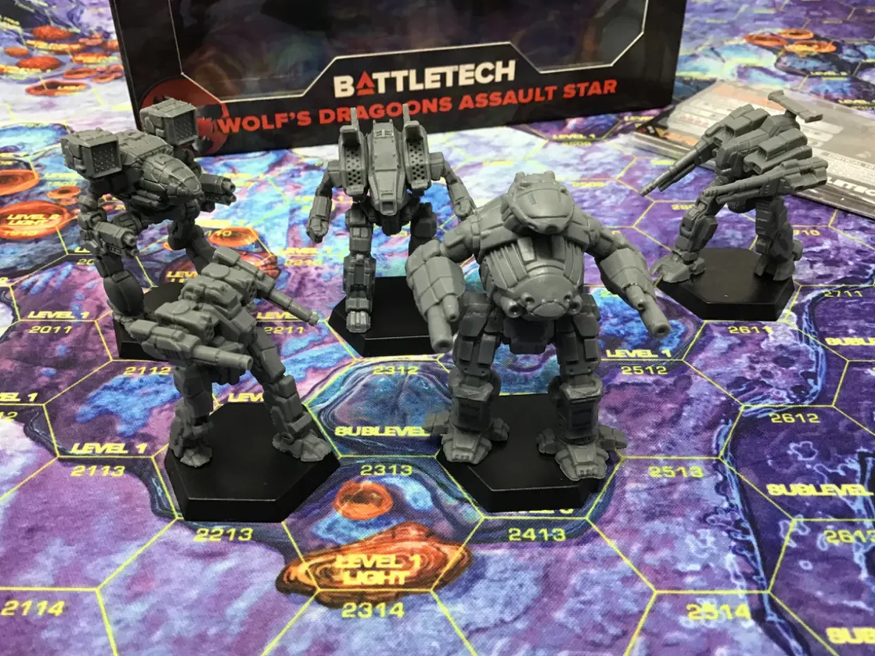 Catalyst Game Labs Battletech Force Pack - Clan Wolf's Dragoons Mercenary Assault Star